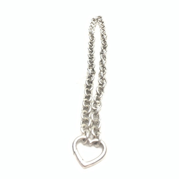 Tiffany & Co. Chunky chain Heart necklace w/bracelet set. - Picture 10 of 12